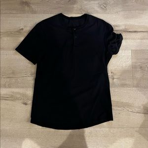 lululemon mens black henley